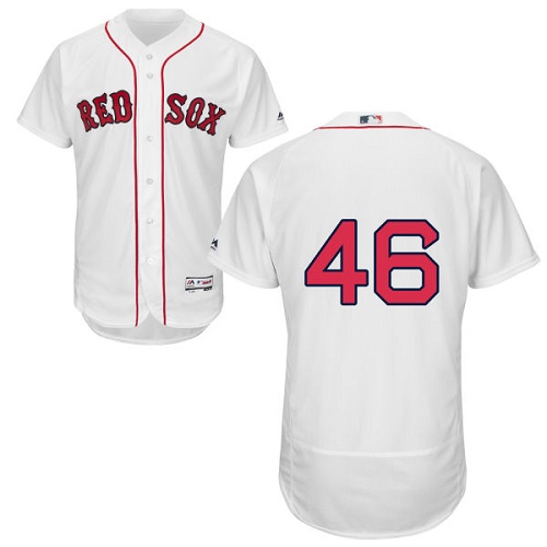 Red Sox #46 Craig Kimbrel White Flexbase Authentic Collection Stitched MLB Jersey